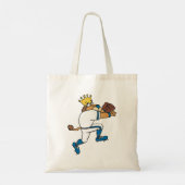 Lion Baseball Player Tote Bag Tragetasche (Rückseite)