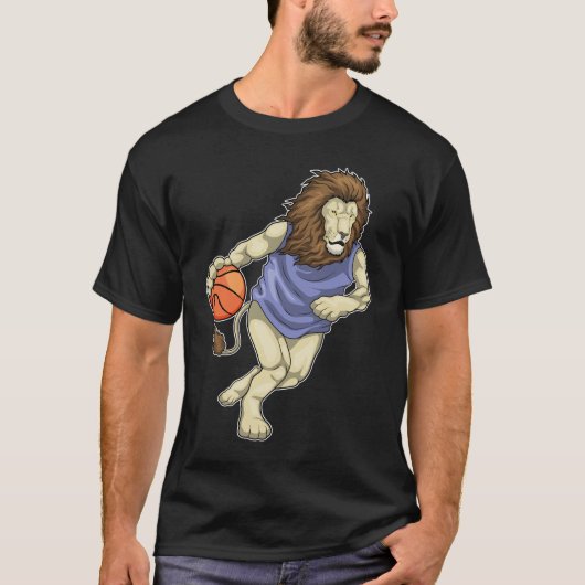 Lion Basketball-Spieler Basketball T-Shirt (Vorderseite)