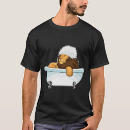 Lion Bathe Bathtub T-Shirt