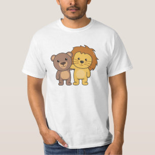 Lion Bear Zoo Niedlicher Tiere Niedlich Kids T-Shirt