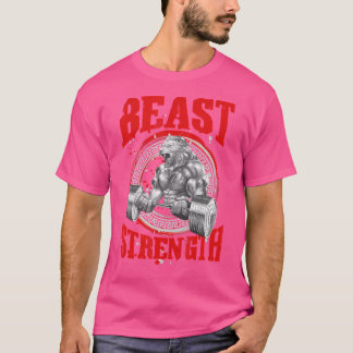 Lion Beast Strengh Workout Gym Bodybuilding Lifti T-Shirt