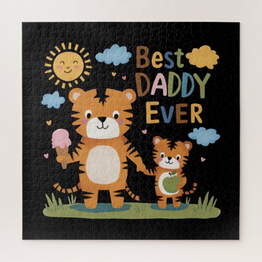 Lion Best Daddy Ever Puzzle (Vertikal)