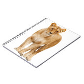 Lion Big Cat Predator Stolz Notizblock (Linke Seite)