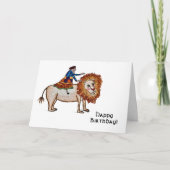 Lion Birthday Card Karte (Vorderseite)