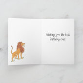 Lion Birthday Card Karte (Innenseite)