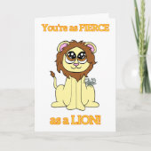Lion Birthday Card Karte (Vorderseite)