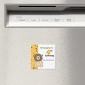 Lion ・ Birthday Einladung Magnet (In Situ (Geschirrspüler))