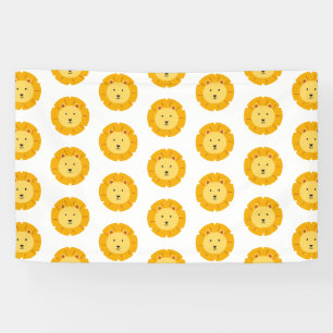 Lion Birthday Kids Art Banner