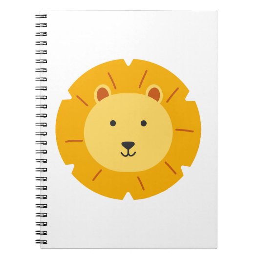 Lion Birthday Kids Art Notizblock (Vorderseite)