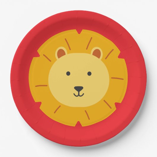 Lion Birthday Kids Room Wall Art Paper Teller (Vorderseite)