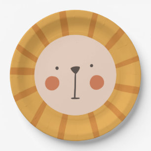 Lion Birthday Kids Wall Pappteller