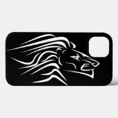 Lion Black iPhone Case oder Farbe auswählen (Rückseite (Horizontal))