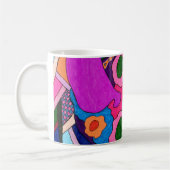 "Lion Blume" Abstrakte Kunst Tasse (Links)