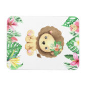 Lion Blume Watercolor Magnet (Horizontal)