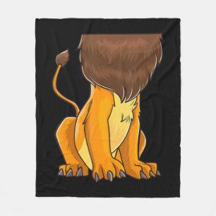 Lion Body Costume Mane Niedlich Headless Fun Löwen Fleecedecke