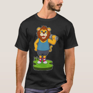 Lion Bodybuilder Dumbell T-Shirt