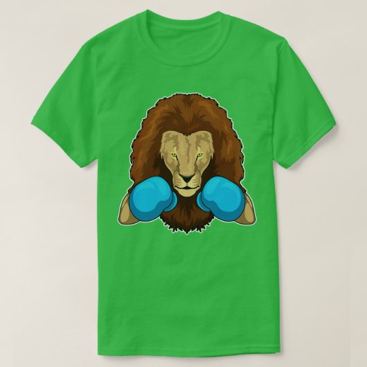 Lion Boxer Boxhandschuhe 2 T-Shirt (Design vorne)