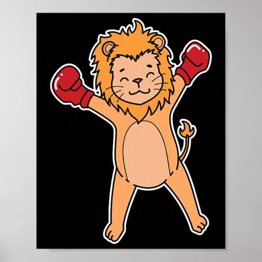 Lion Boxing Poster (Vorne)