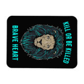 Lion Brave Heart Magnet (Horizontal)