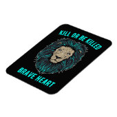 Lion Brave Heart Magnet (Linke Seite)