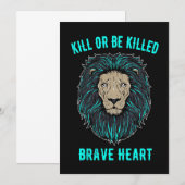 Lion Brave Heart Save The Date (Vorne/Hinten)