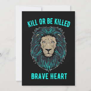 Lion Brave Heart Save The Date
