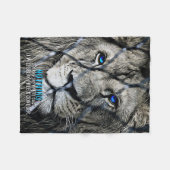 Lion Break Free Fleecedecke (Vorderseite (Horizontal))