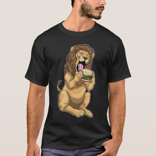 Lion Burger T-Shirt (Vorderseite)
