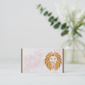 Lion Business Card Visitenkarte (Stehend Vorderseite)