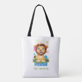 Lion & Butterfly Zurück zur Schule 1. Tag Tasche (Rückseite)