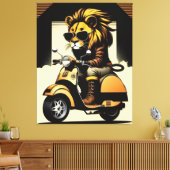 Lion Canvas Print Leinwanddruck (Insitu (Wohnzimmer))