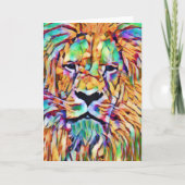 Lion Card - Lebhafte Kunst Karte (Vorderseite)