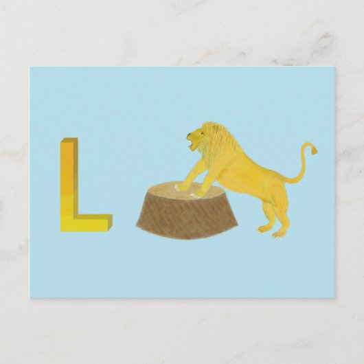 Lion Card Postkarte (Vorderseite)