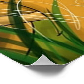 Lion Cartoon Guard Poster (Ecke)