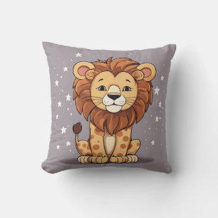 Lion Cartoon stars Kissen