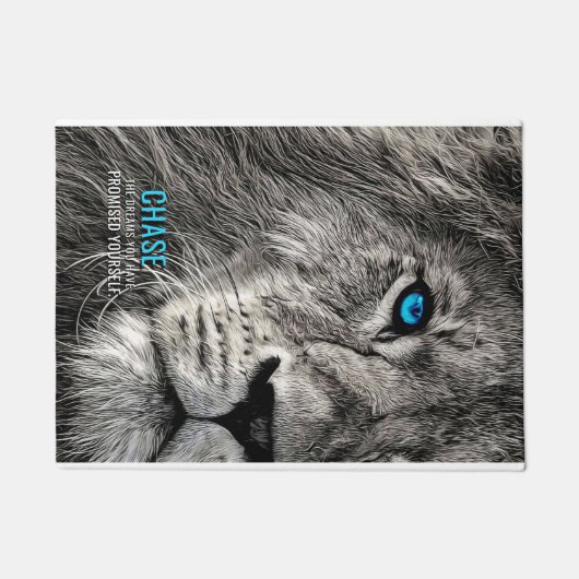 Lion Chase Your Dreams Fußmatte (Vorderseite)