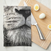 Lion Chase Your Dreams Geschirrtuch (Viertel Falte)