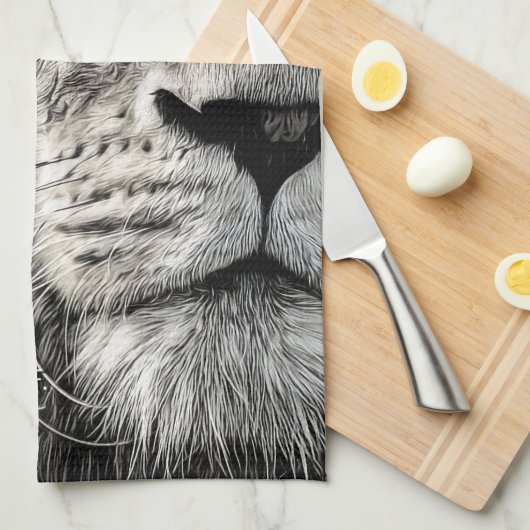 Lion Chase Your Dreams Geschirrtuch (Viertel Falte)