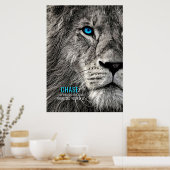 Lion Chase Your Dreams Poster (Küche)