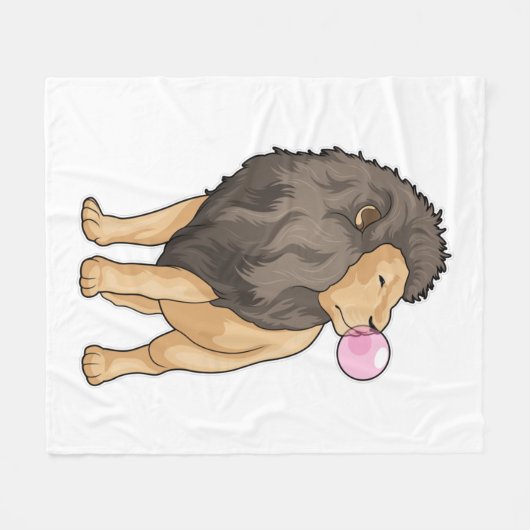 Lion Chewing gum Fleecedecke (Vorderseite (Horizontal))
