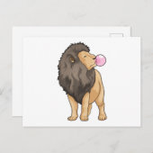 Lion Chewing gum Postkarte (Vorne/Hinten)