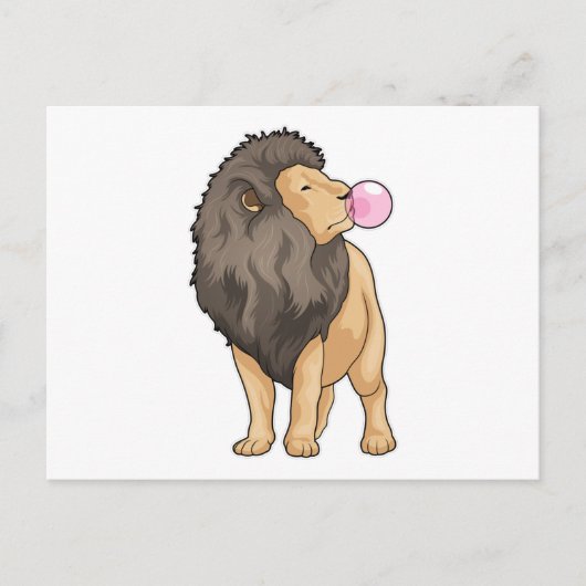 Lion Chewing gum Postkarte (Vorderseite)