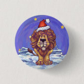 Lion Christmas Button (Vorderseite)