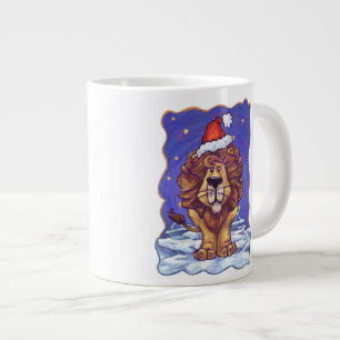 Lion Christmas Jumbo-Tasse