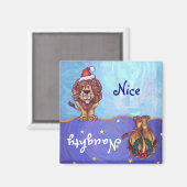 Lion Christmas Magnet (Vorderseite/Rückseite)