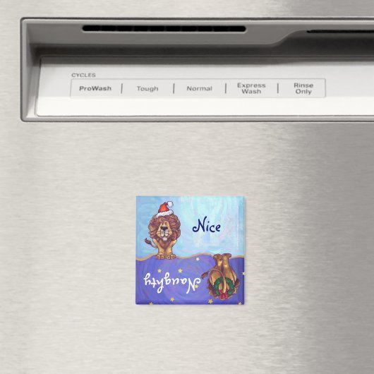 Lion Christmas Magnet (In Situ (Geschirrspüler))