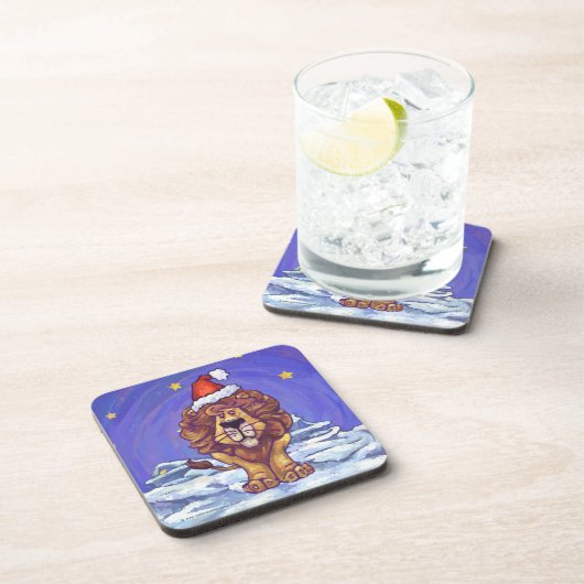 Lion Christmas Untersetzer (Rechte Seite)