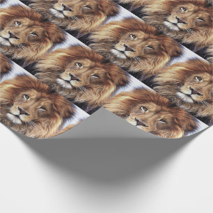 LION CHRISTMAS-WRAPPING-PAPIER GESCHENKPAPIER