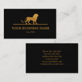 Lion Classic Logo Business Card Visitenkarte (Vorne/Hinten)