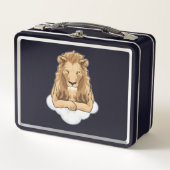 Lion Clouds Metall Brotdose (Vorderseite)